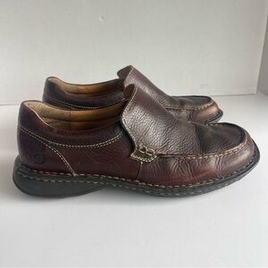 BORN EBERHARD LEATHER LOAFERS SLIP ON SHOES SIZE 10 BROWN SHOES GREAT CONDITION Born Mens Eberhard Venetian Driving Loafers size 8 brown  main image 4